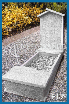 TOMBALE A TERRENO IN PIETRA DI LUSERNA BLU